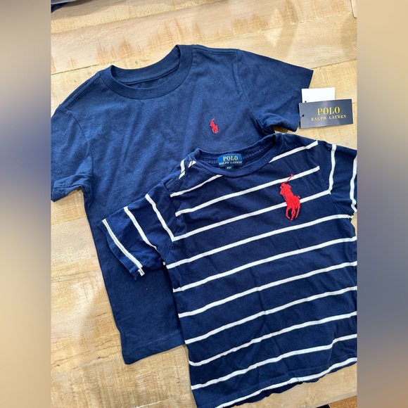 2 set boys short sleeve polo Ralph Lauren short sleeve tee t  shirts - Picture 1 of 12